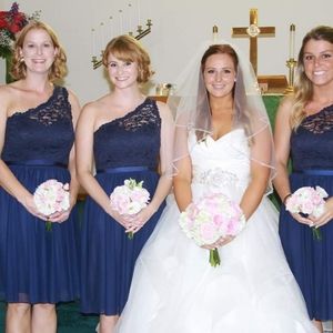 Navy Bridesmaid's Dress